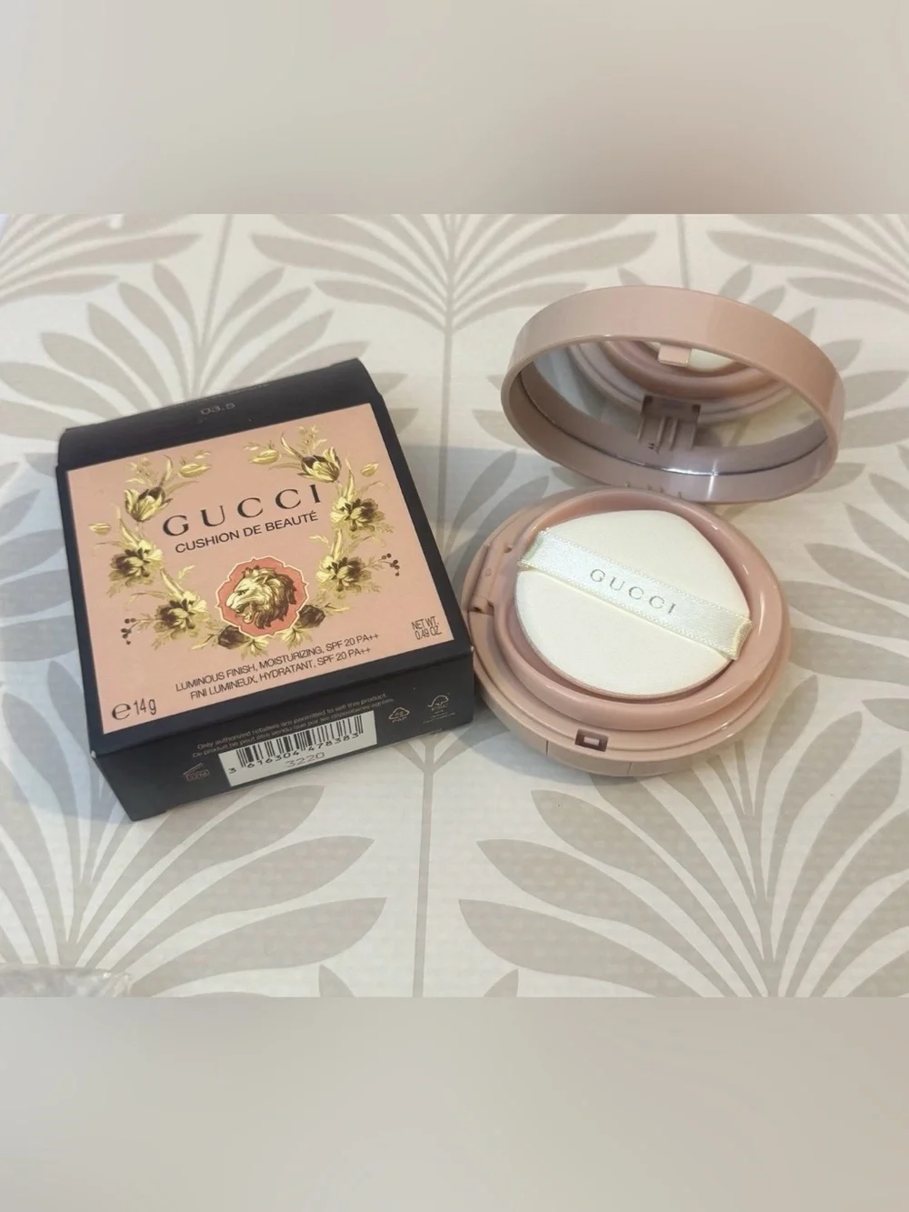 Gucci Cushion de Beauté Cushion Foundation SPF 20 Shade 03.5 0.49oz NIB